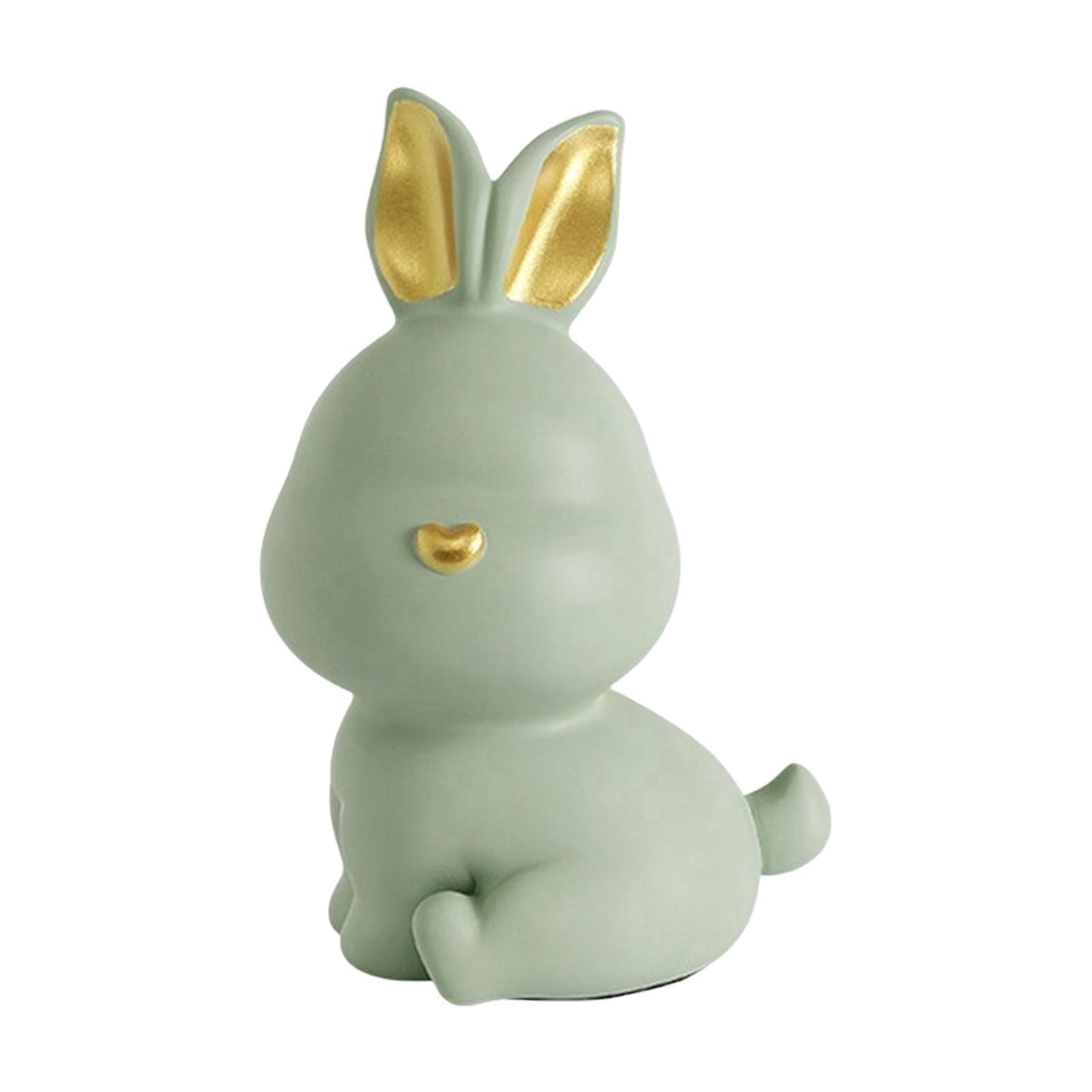 Rabbit Piggy Box Statue Container Money Box for Toddler