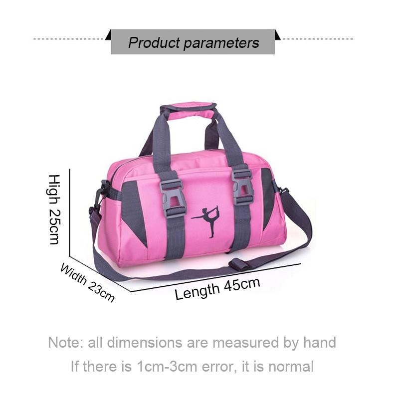Outdoor Waterproof Nylon Sports Gym Bags Men Women Training Fitness Travel Handbag Yoga Mat Sport Bag Travel Duffel Bags