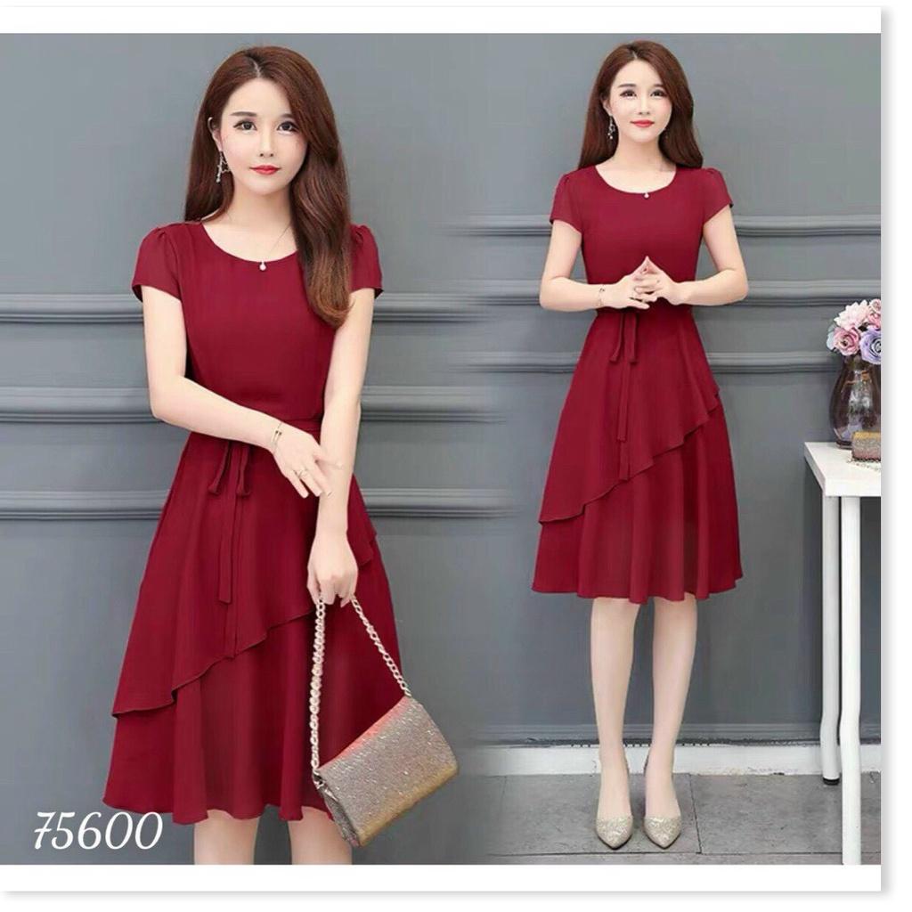 ĐẦM XÒE VOAN CHIFON NỮ CỰC SANG TRỌNG DÀNH CHO CÁC QUÝ CÔ KME FASHION