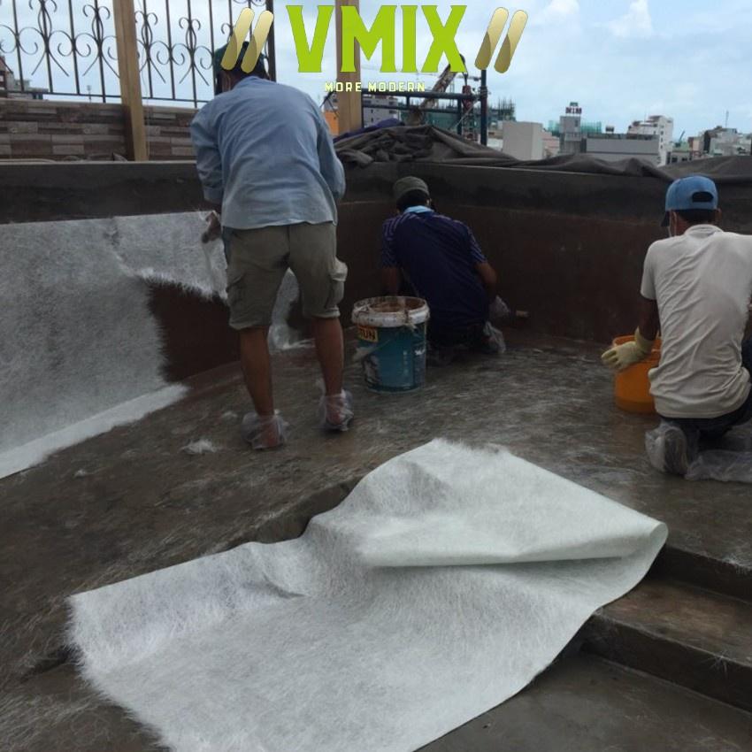 Lưới thủy tinh gia cường chống thấm composite dễ thi công chống axit, chống nứt ,thân thiện với môi trường.