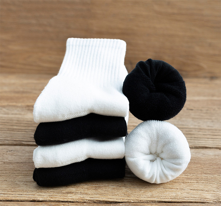 Set 5 Đôi Tất Cao Cổ Unisex Bèo Nhún Gân Tăm Style Thanh Lịch