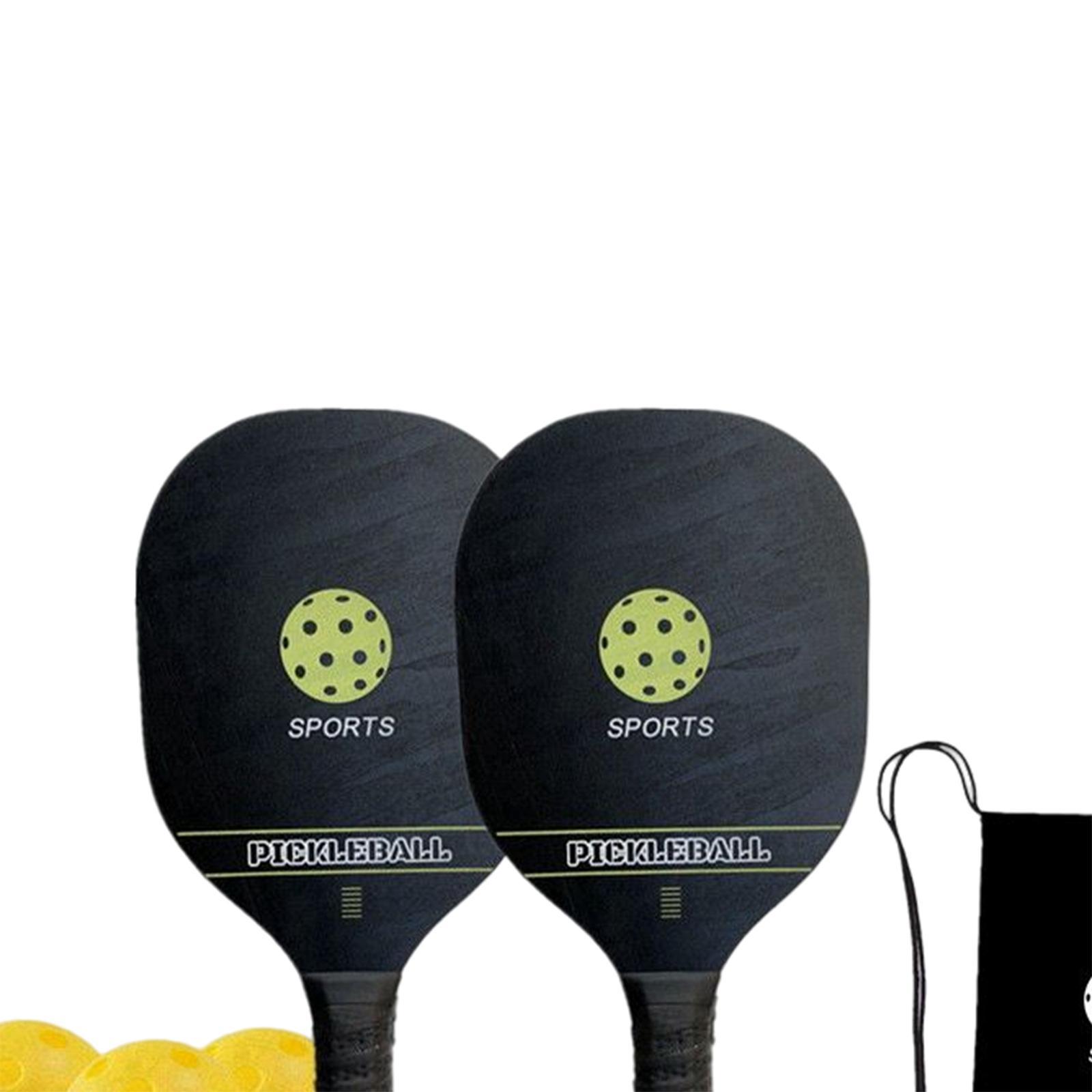 Pickleball Paddle Racket Storage Bag Comfort Grip with 4 Balls for Men Women