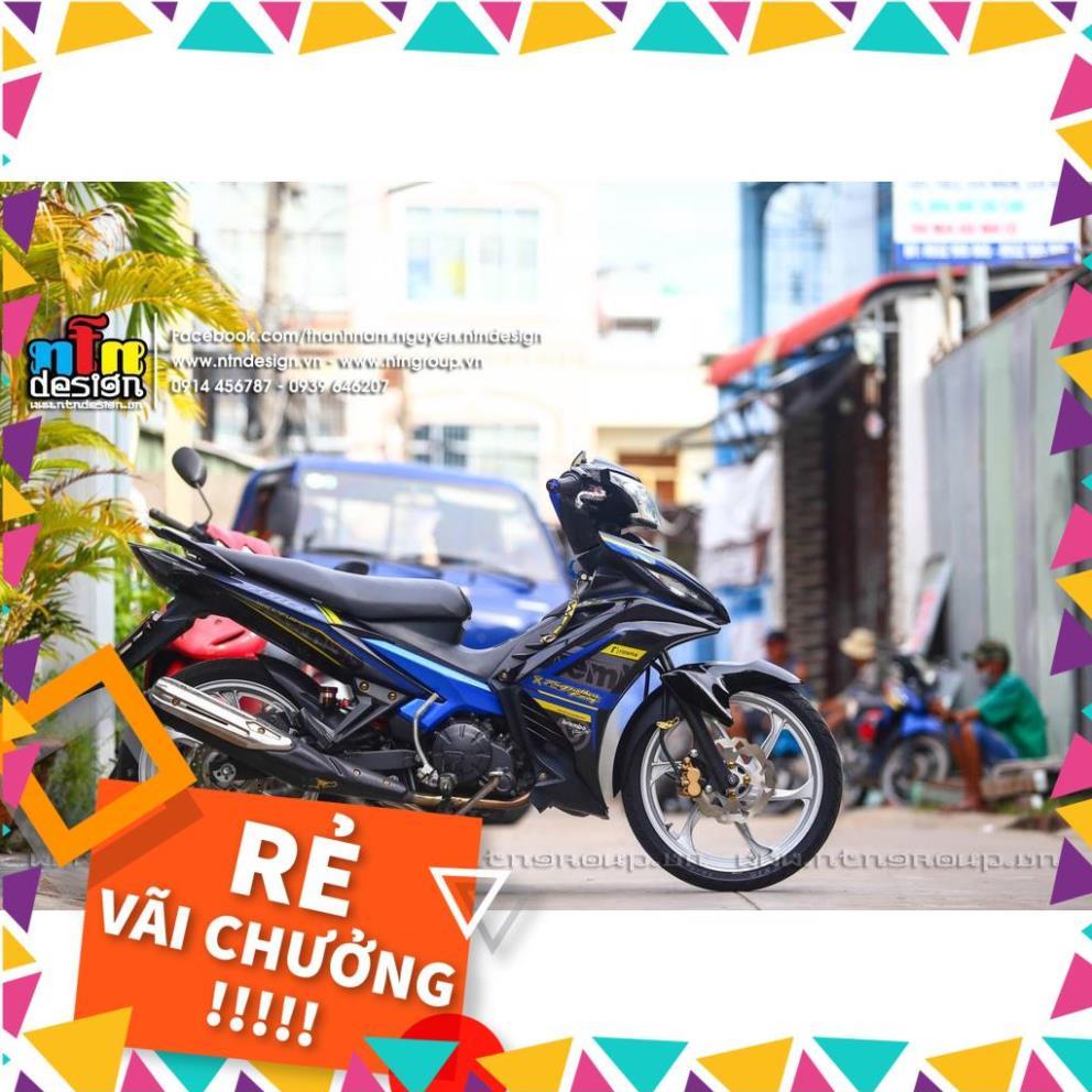 Tem Rời Exciter 135 Mẫu Xanh Xám Đen