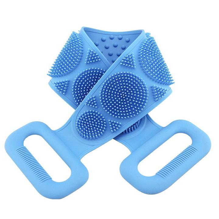 Dây chà lưng khi tắm 2 mặt gai bằng silicone