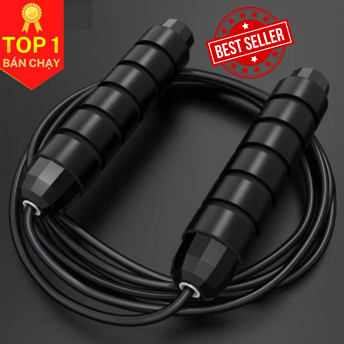 Loại Cao Cấp Dây Nhảy Thể Lực, Dây Nhảy Đếm Số Tự Động Tính Calo, Dây Nhảy Boxing, Dây Nhảy Không Dây - Hãng Dododios - Phổ Thông - Đen