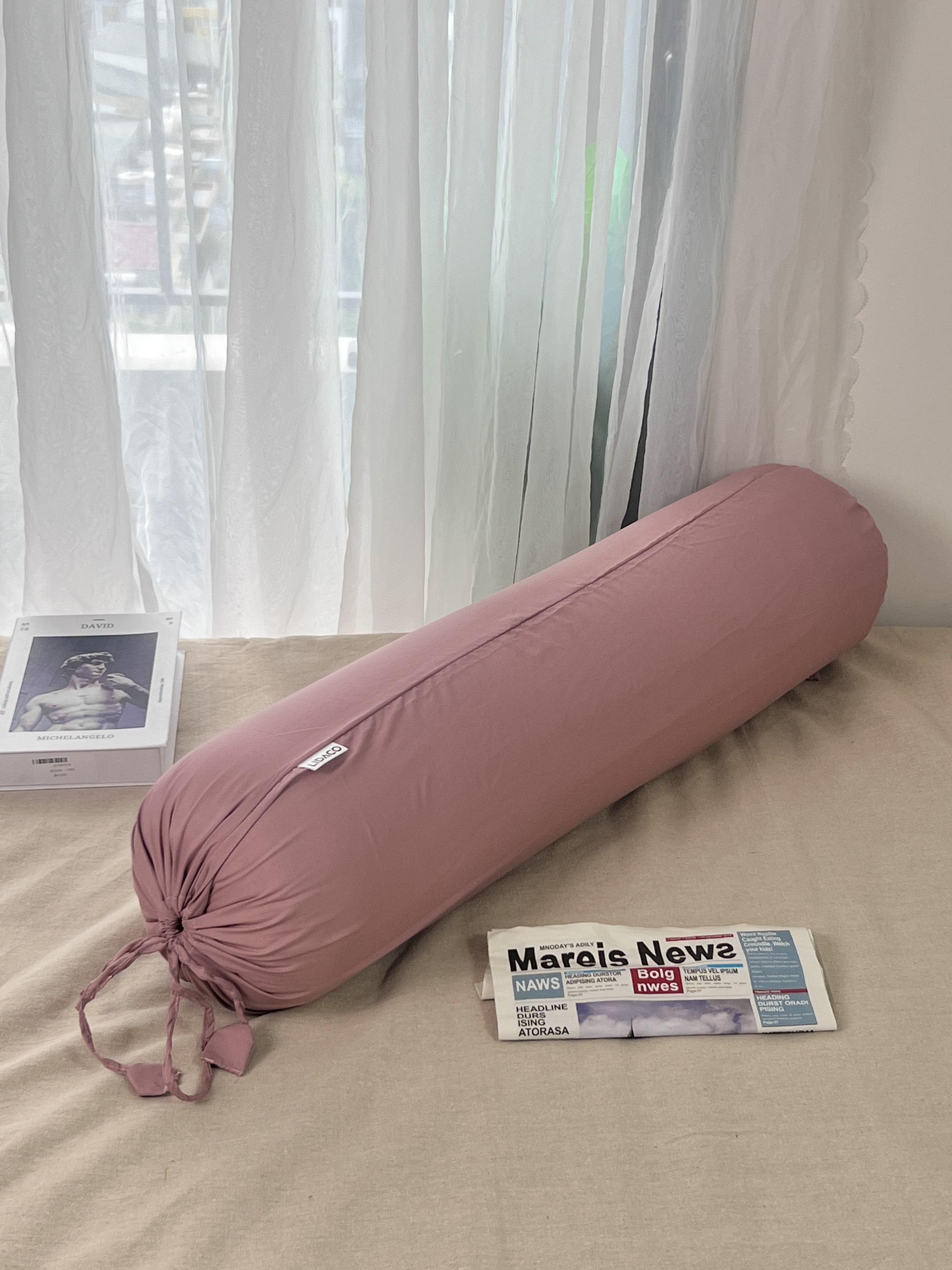 Vỏ gối ôm cotton tici Lidaco kích thước 35x100cm