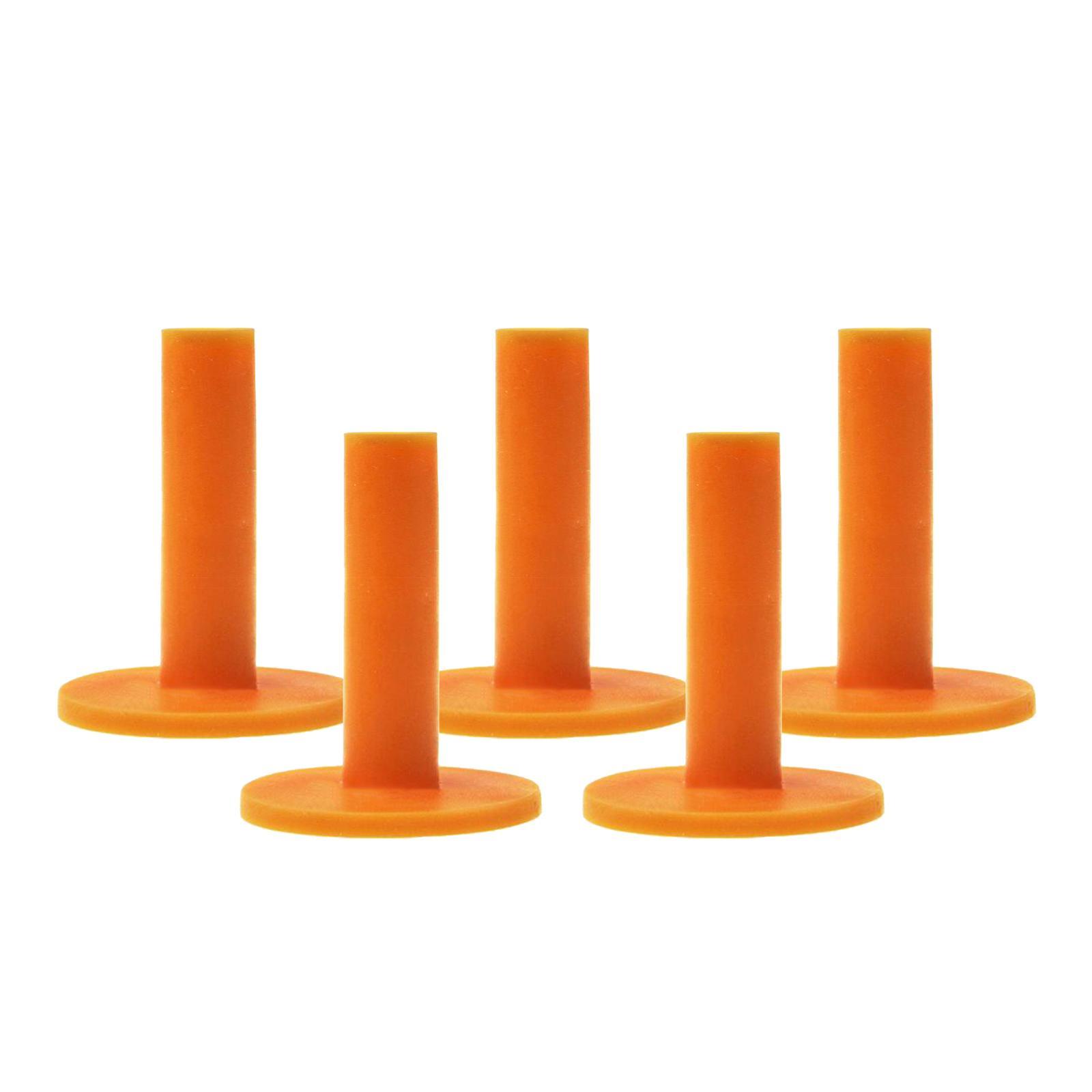 5pcs Rubber Driving Golf Tees Holder Rubber Driving Range Practice 58mm