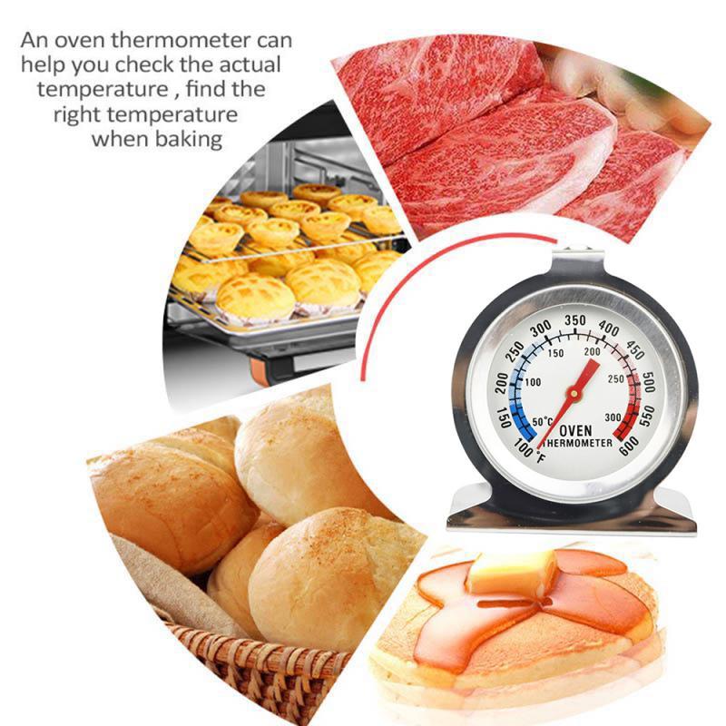Nhiệt kế có đồng hồ hiển thị nhiệt độ trong lò nướng tiện lợi cho nhà bếp