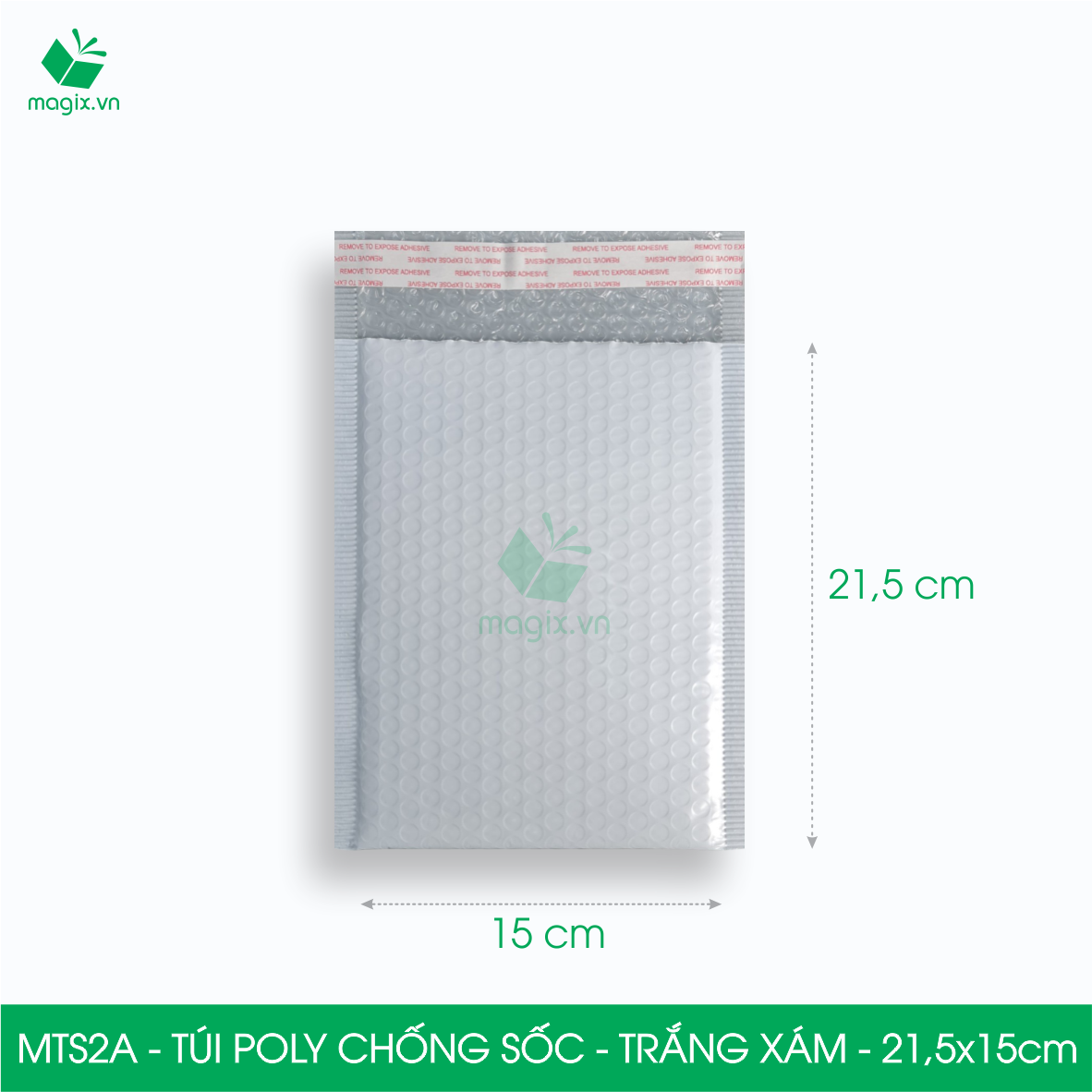 MTS2A MTS2AH - 21.5x15cm - COMBO 25 TÚI GÓI HÀNG CHỐNG SỐC BỌC BÓNG KHÍ - NHIỀU MÀU