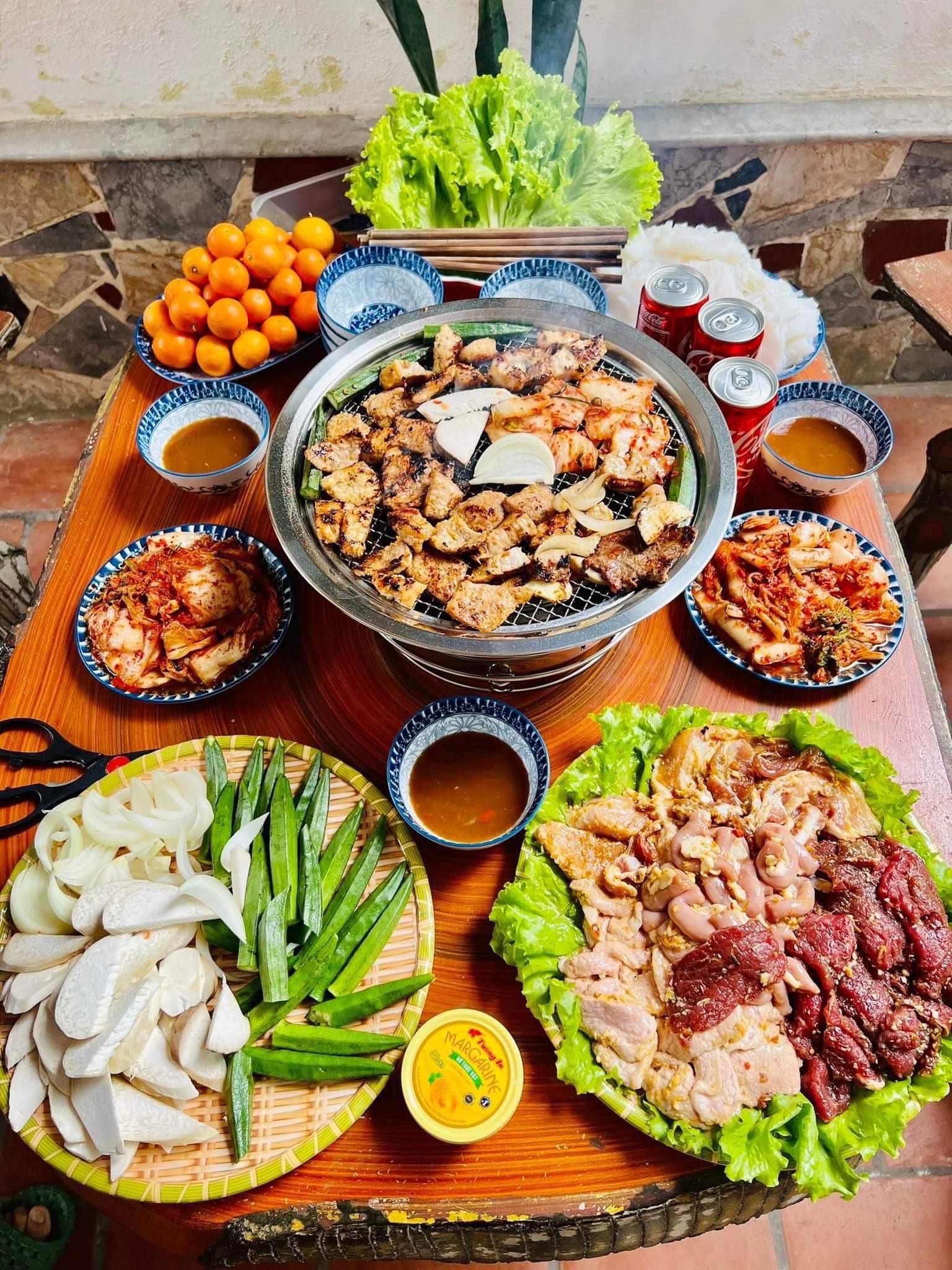 Bếp nướng than hoa không khói,lẩu nướng không khói, nhỏ gọn tiện dụng đủ bộ