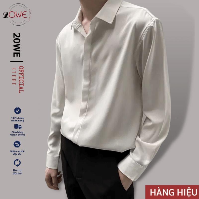 Áo sơ mi nam 20We chất kate lụa siêu đẹp, Áo sơ mi phong cách công sở