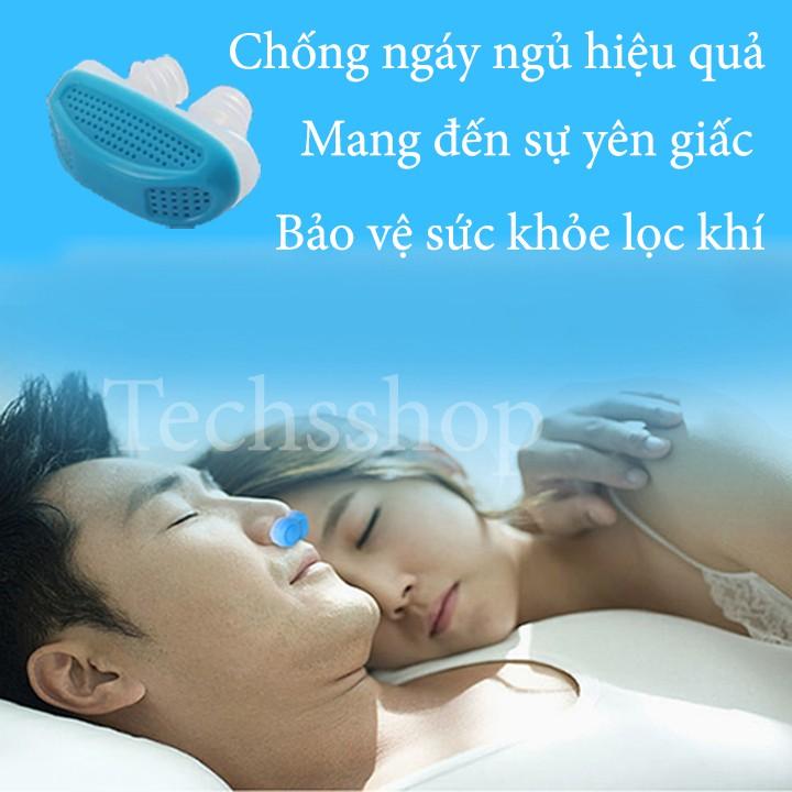 Dụng cụ chống ngáy ngủ 2 in 1 Anti Snoring - Thiết bị chống ngủ ngáy