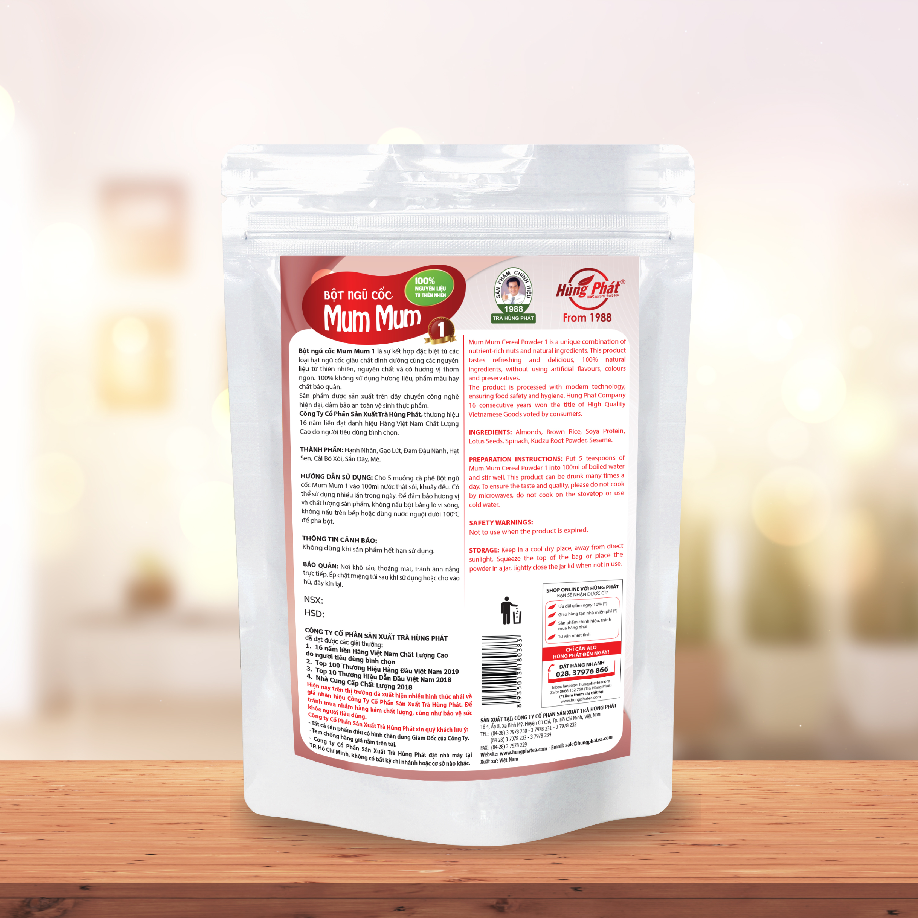 BỘT NGŨ CỐC MUM MUM 1 (200G) - MUM MUM 1 CEREAL POWDER