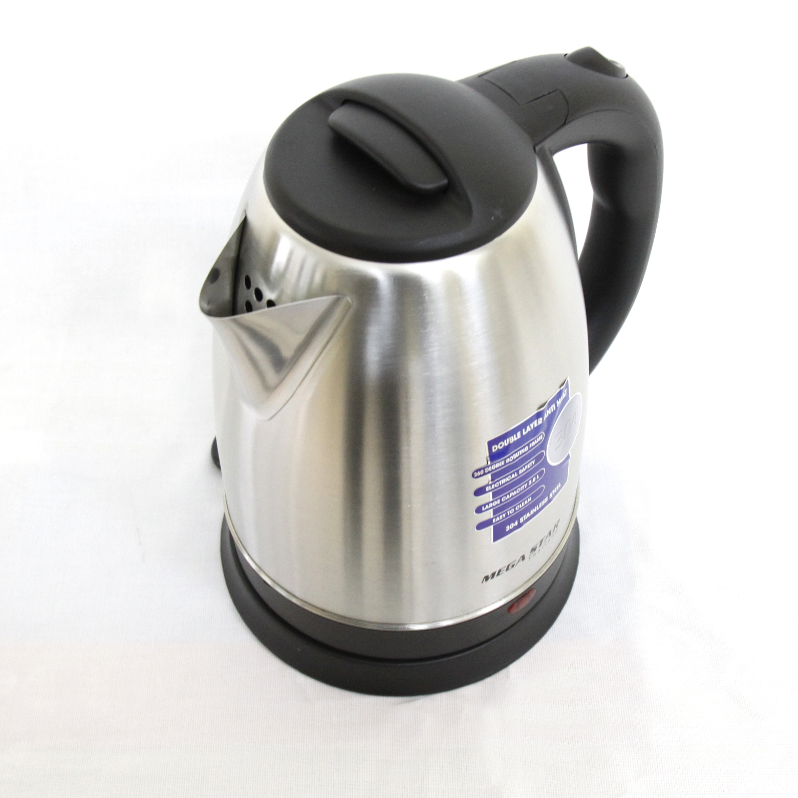 Bình đun siêu tốc Megastar PK-68 - Công suất 2000W mạnh mẽ đun nước nhanh chóng, thiết kế inox SUS 304 bền bỉ - Hàng chính hãng
