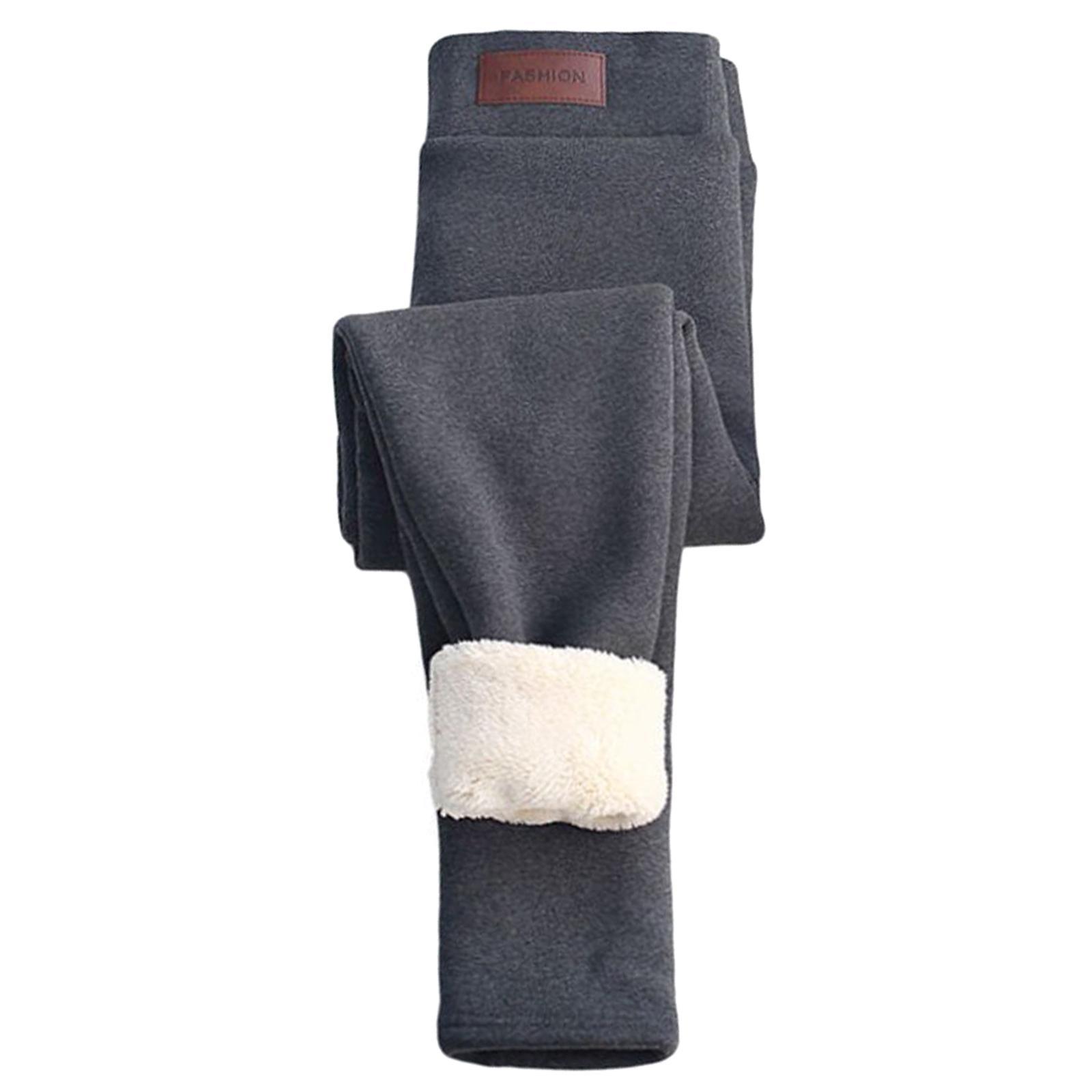 Women Winter Leggings Thick Tights Workout Comfortable Fleece Lined Elastic Trousers Thermal Pants Warm Yoga Pants for Cold Weather