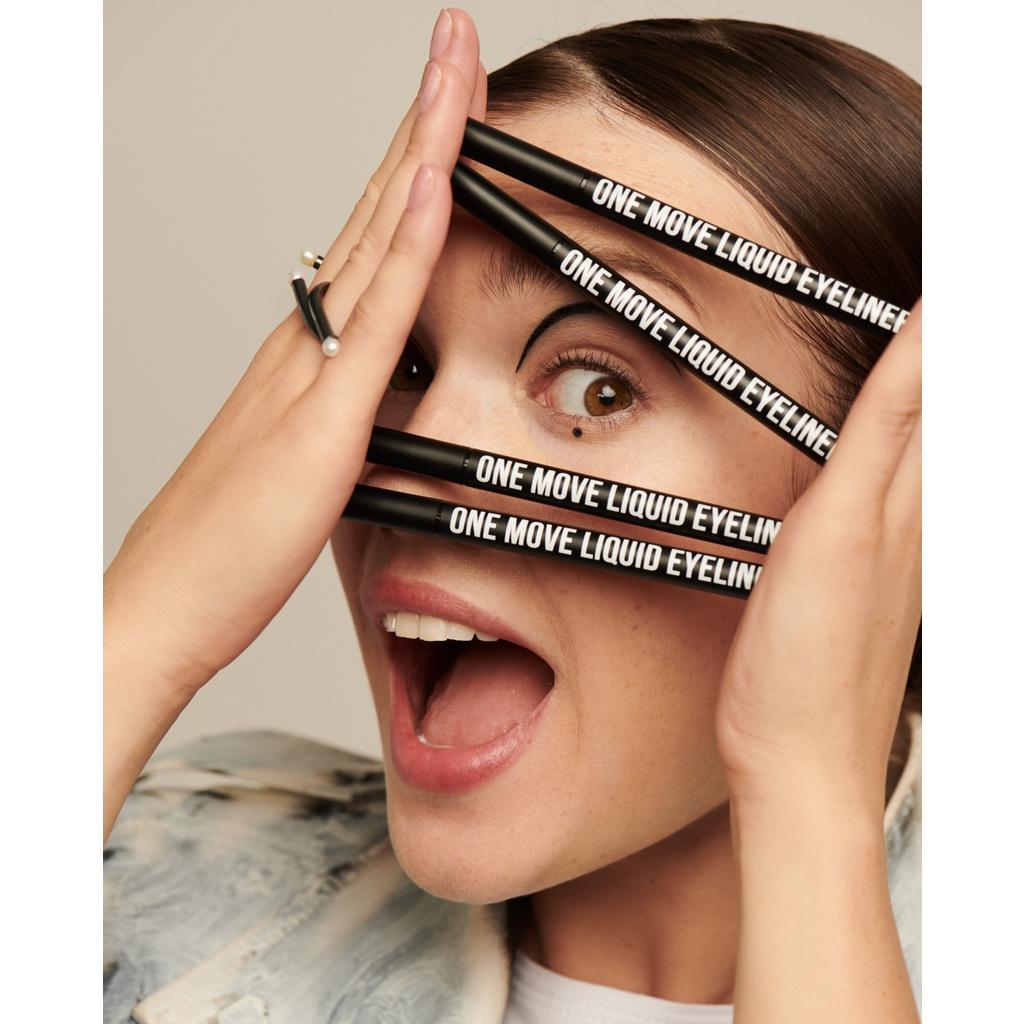 Bộ 2 Bút kẻ mắt lâu trôi siêu đen siêu mảnh One Move Liquid Eyeliner INGLOT