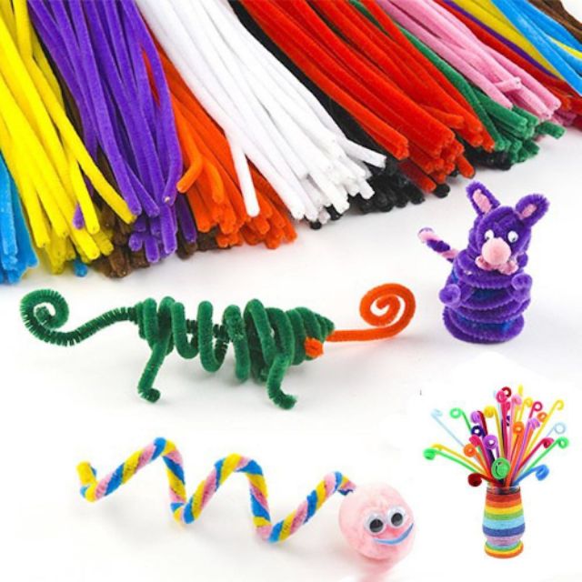 Đồ Chơi Thủ Công Handmade - Set 100 Cây kẽm nhung sáng tạo cho bé được chọn màu