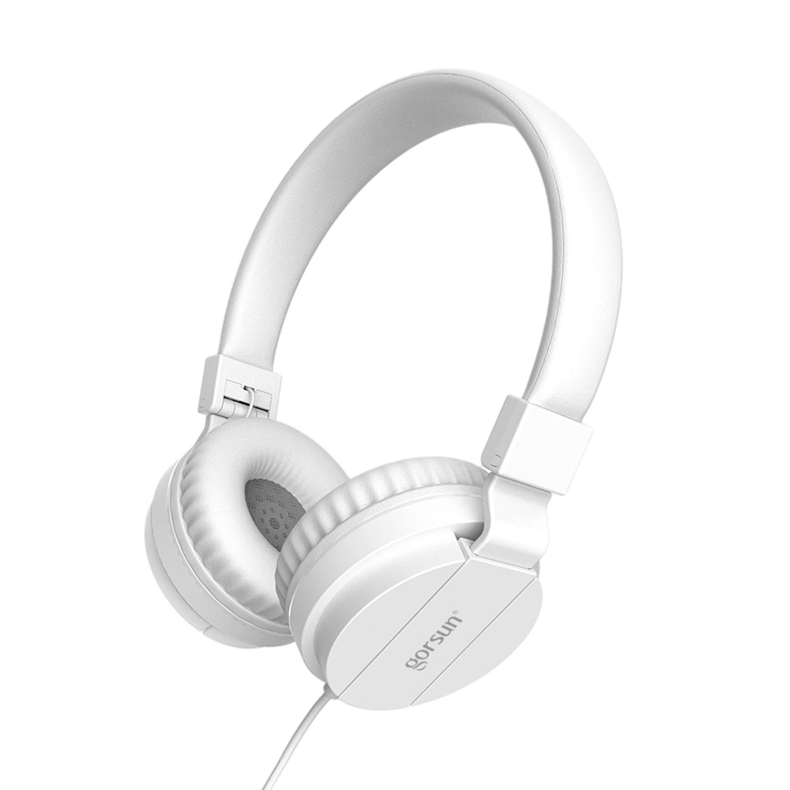 Over-Ear Headphone 3.5mm Foldable for Recording Cellphone Office Comfortable