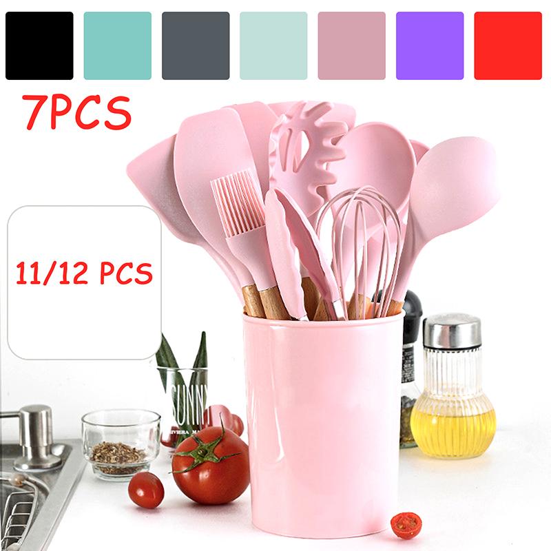Ốp Bộ Nồi Nồi Chảo Không Dính Máy Đánh Trứng Cuốc Xẻng Muỗng Canh Nhà Bếp