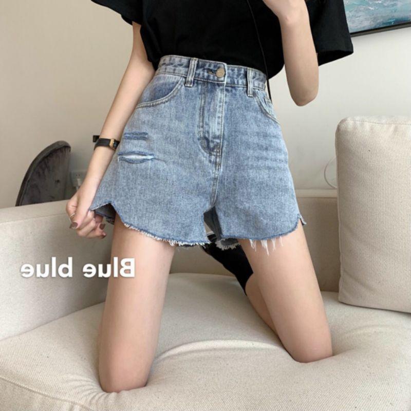 QUẦN SORT JEAN BIGSIZE QC XANH NHẠT LƯNG CAO MÃ 03