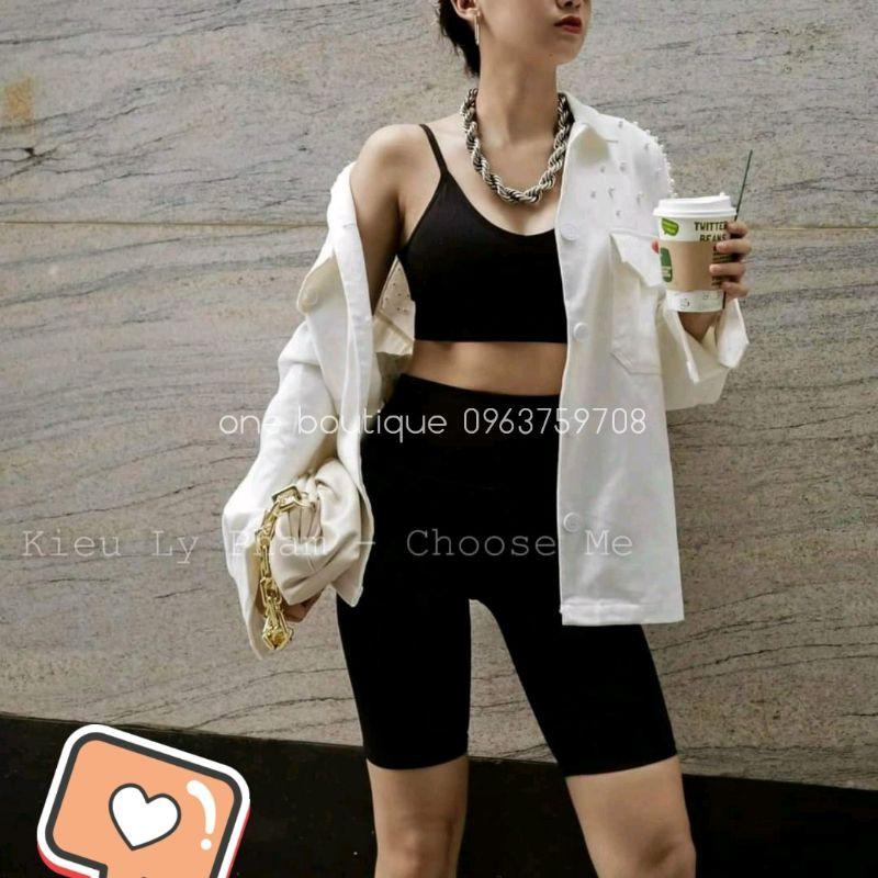 Quần legging lửng nữ rainbow loại 1, quần legging nâng mông siêu hót one boutique