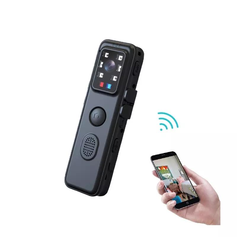 Máy ảnh cơ thể 1080p wifi với màn hình máy ảnh mini di động quay video xe đạp xe đạp dash cam nhỏ máy quay phim cảnh sát