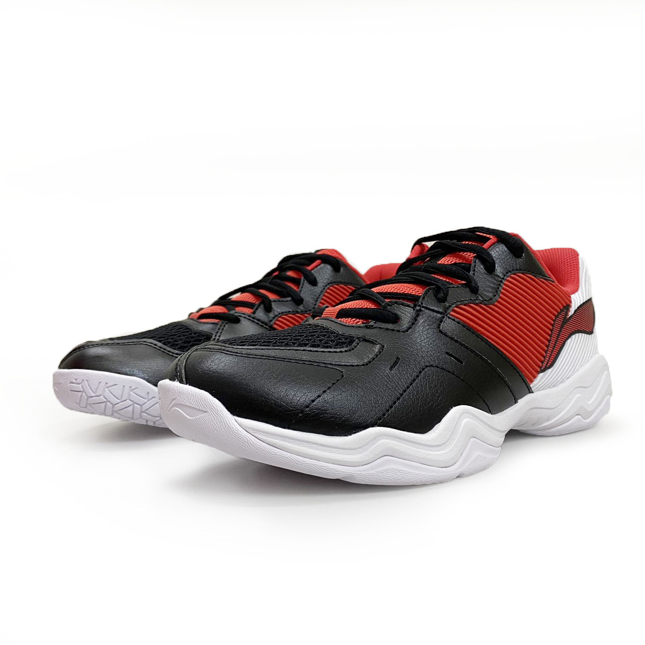 Giày cầu lông lining AYTS016-20 chính hãng mẫu mới màu đen đỏ-tặng tất thể thao bendu