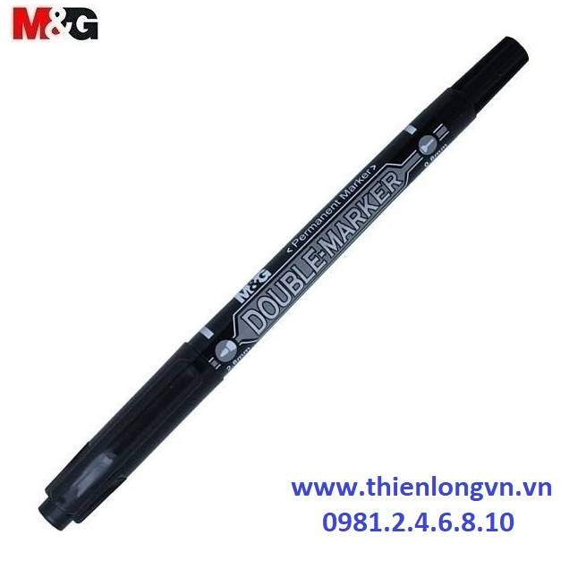 Bút dạ kính 2 đầu M&amp;G - APM21372 mực đen