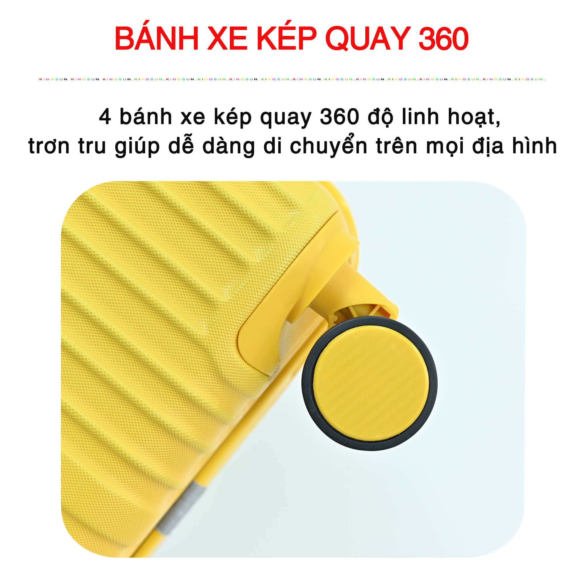 VALY DU LỊCH VALY KÉO KINGSUN CAO CẤP SIZE 20INCH KS-033