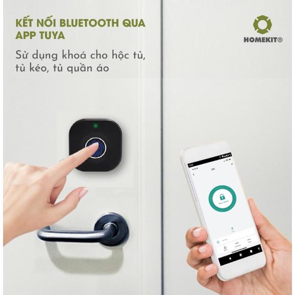 Khóa điện tử thông minh dành cho ngăn kéo tủ HOMEKIT AB-32C thẻ từ và điều khiển app điện thoại, thiết kế nhỏ gọn