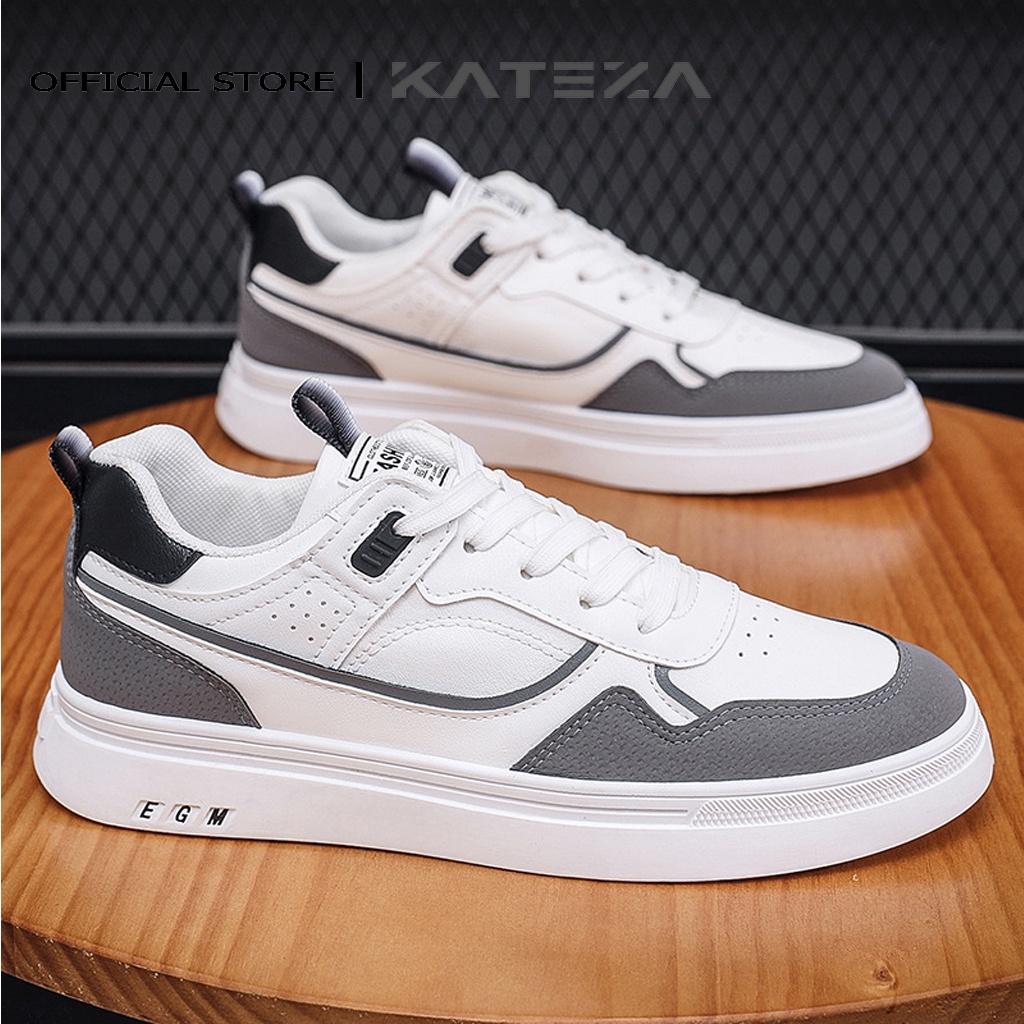 Giày nam thể thao thời trang cổ thấp dễ phối đồ chất da đẹp đủ full size, Giày sneaker nam KATEZA62