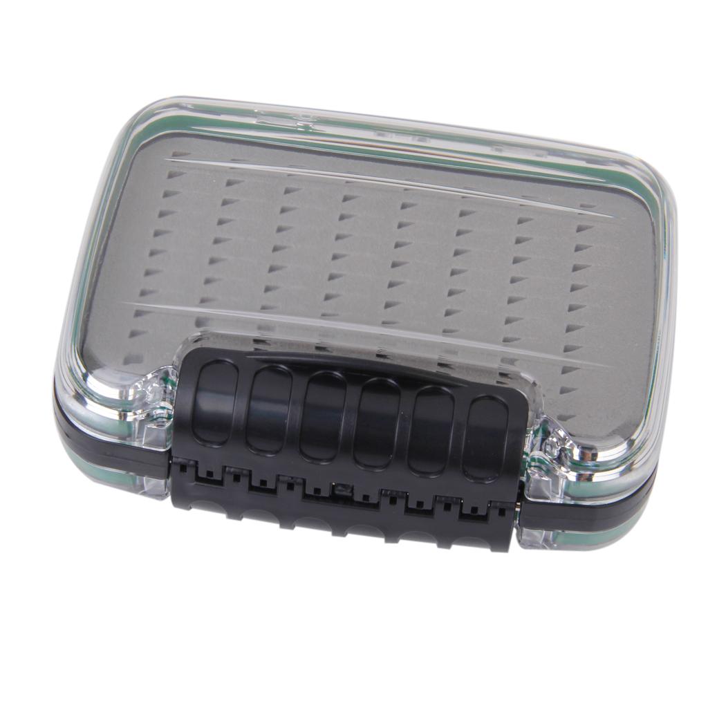 2-Side Waterproof Fishing Fly Box Tackle Lure Baits Storage Case Box