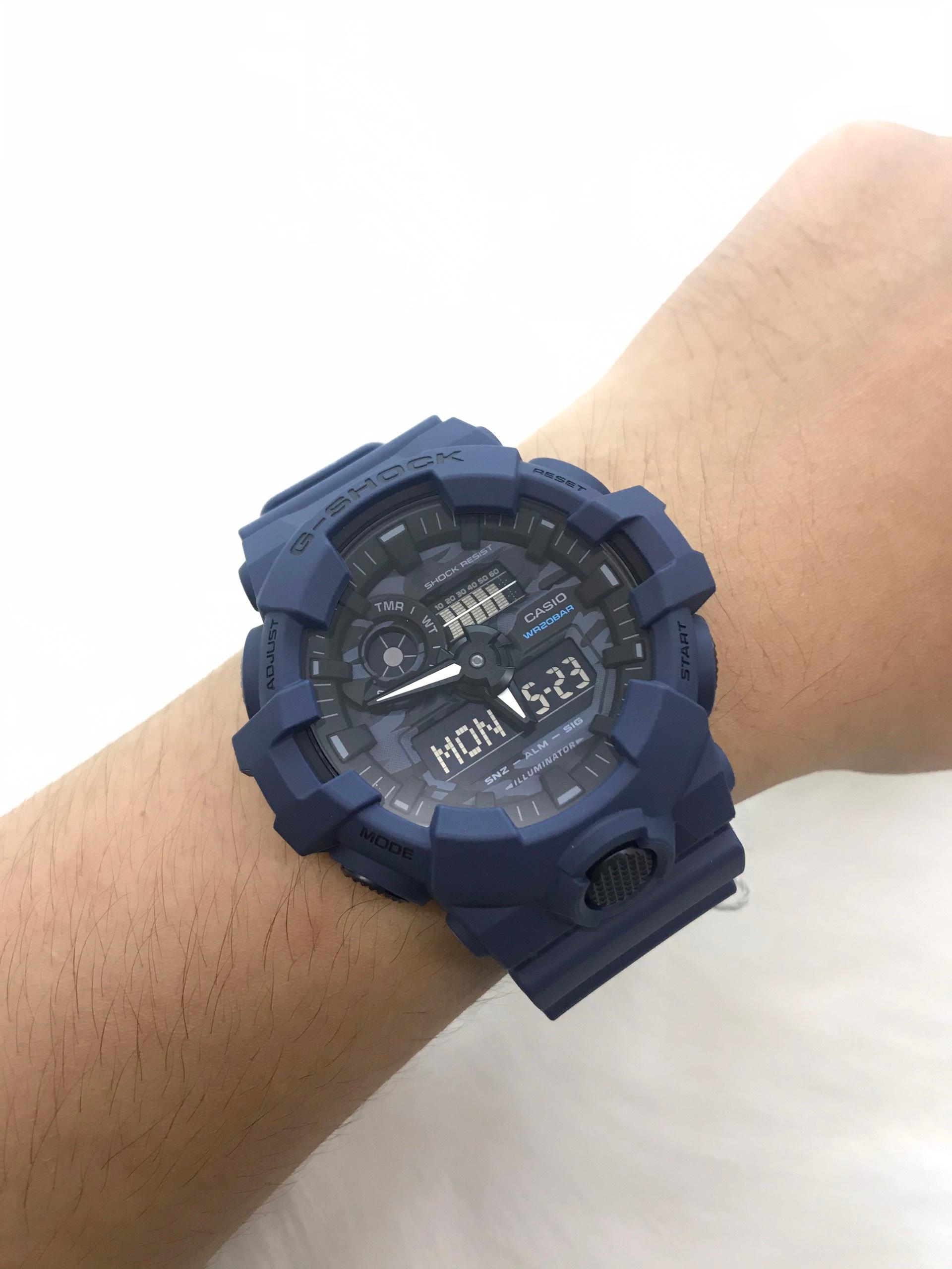 Đồng Hồ Nam Dây Nhựa Casio G-Shock GA-700CA-2ADR Chính Hãng - GA-700CA-2A CAMO