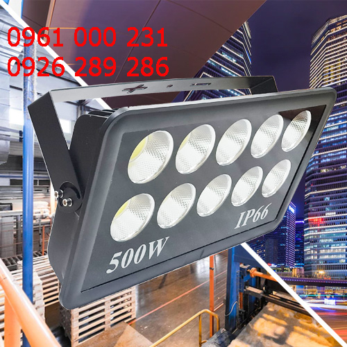 Đèn Pha LED cốc 500W ánh sáng trắng