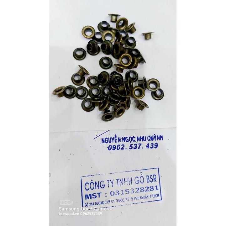 Khoen ore mắt cáo 5mm Bằng sắt xi màu ĐỒNG Khuy mắt cáo bấm bạt, túi giấy Túi 100 cái / 1000 cái / 1kg Không long đền