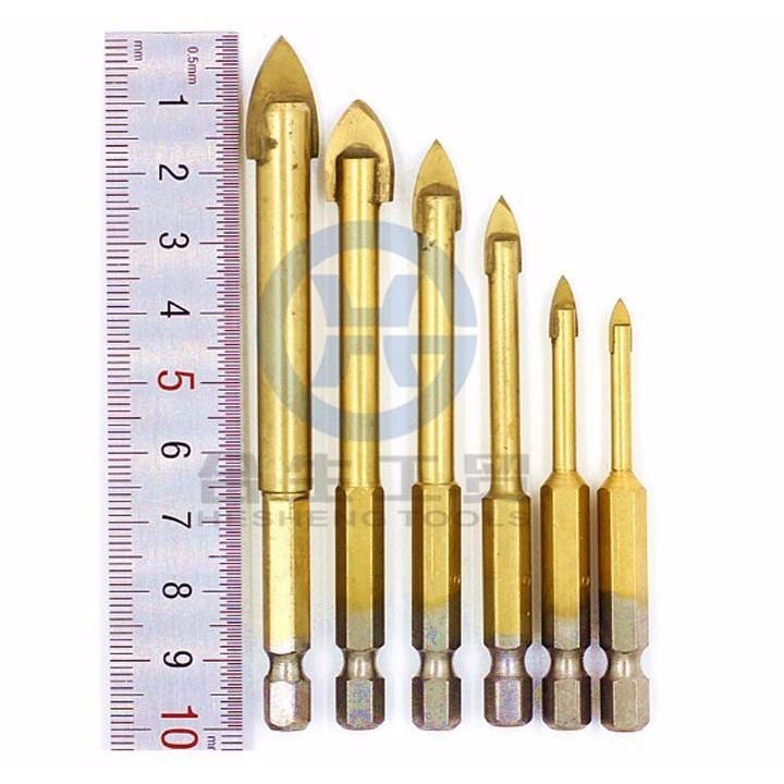 Bộ 6 mũi khoan kính,khoan thủy tinh,gạch men,gạch đá hoa vonfram