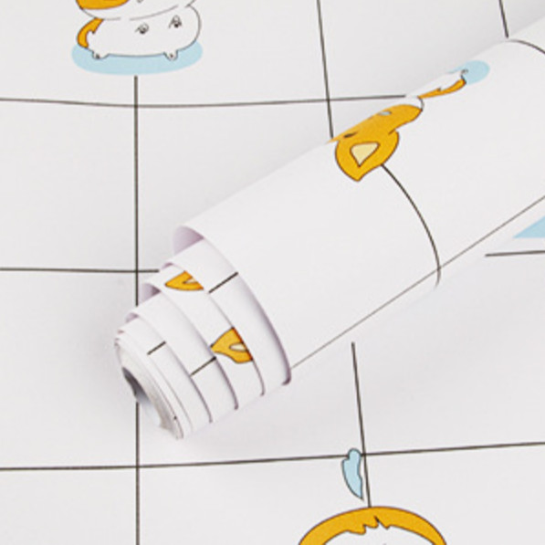 CUỘN 5M DECAL GIẤY DÁN TƯỜNG BẾP KEO SẴN KHỔ 60CM MẪU MÈO VÀNG