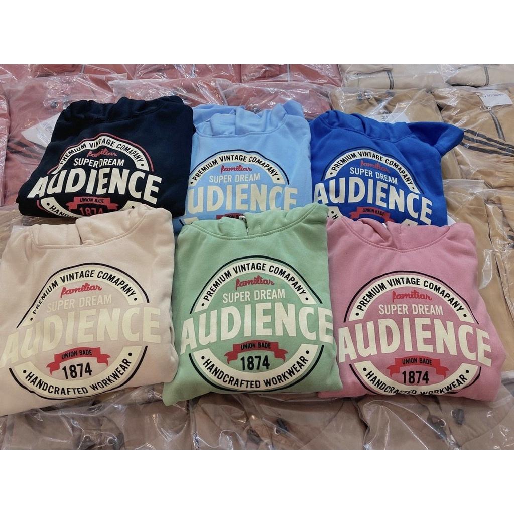 Áo Hoodie Tay Bồng In Audience Chất Đẹp Như Ảnh, Áo Khoác Nỉ Bông Tay Phồng In Sắc Nét Unisex Nam Nữ, áo khoác nỉ hoodie Form rộng ulzzang