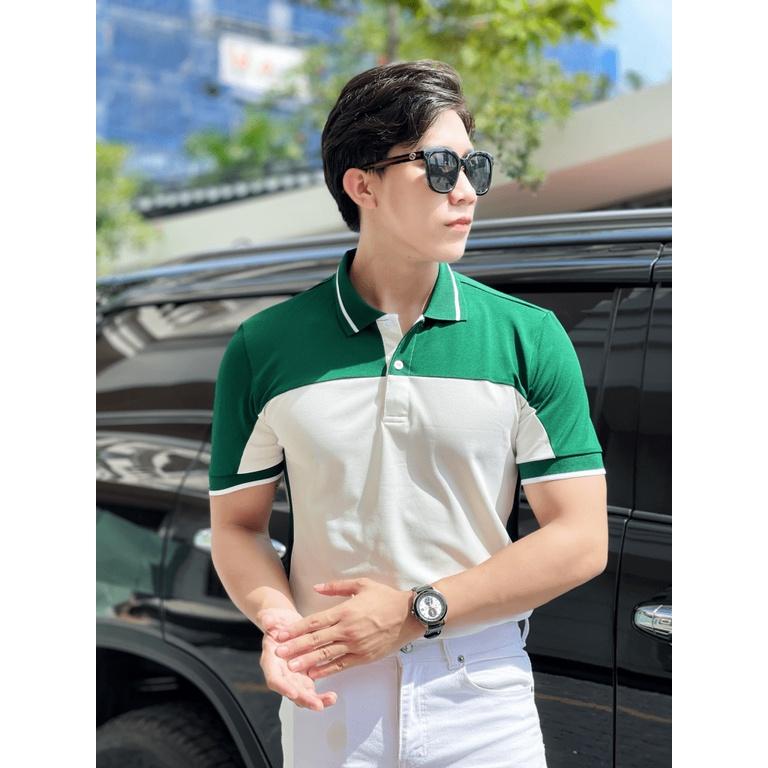 Áo thun POLO phối màu tay ngắn thời trang nam , nam tính hàn quốc tôn dáng cho các anhem THỜI TRANG NAM 1986