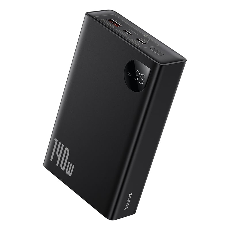 Pin Dự Phòng Baseus Adaman Digital Display Fast Charge Power Bank 24000mAh 140W -  Hàng chính hãng