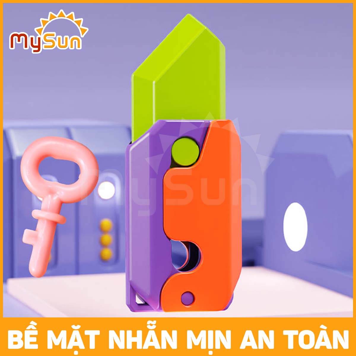 Đồ chơi con dao cà rốt súng vô tri 3d mini giá rẻ mô hình bằng nhựa cho bé