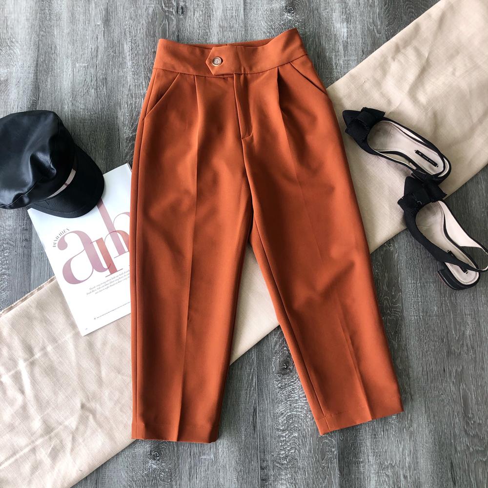 Quần Baggy 2 ly xếp cạp cao bản to cao cấp