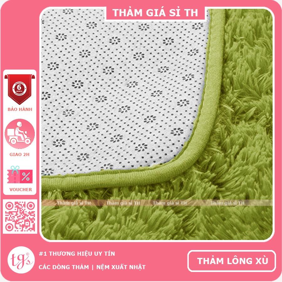 Thảm Lông Xù Màu Xanh Cỏ | 160x200cm | Thảm Trang Trí Phòng Khách - Phòng Ngủ - Thảm Trải Sofa - Thảm Dành Cho Bé