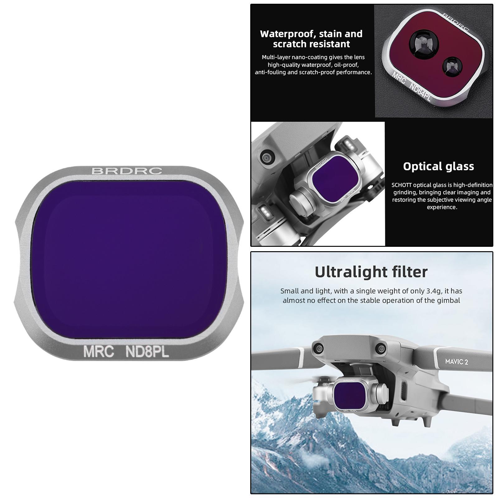 Professional Optical Glass Camera Lens Filter Fits for 2 Pro ND8