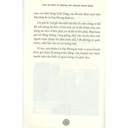 Sách Tam Tự Kinh Và Những Câu Chuyện Tham Khảo