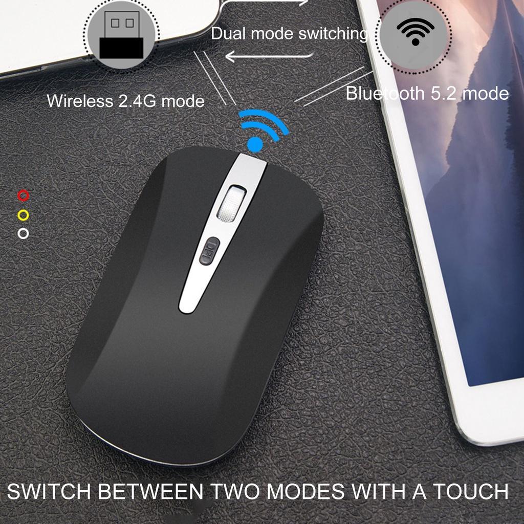 Chuột bluetooth không dây WL168 5.2 không gây tiếng ồn có thể sạc lại