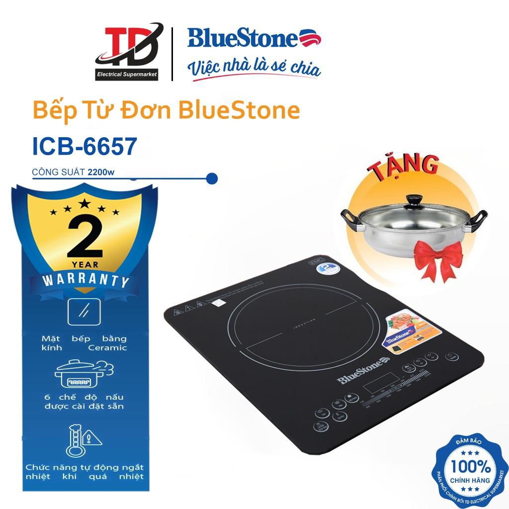 Bếp Từ Đơn Bluestone ICB-6657 , Công Suất 2200W , Bảo Hành Điện Tử 2 Năm , Hàng Chính Hãng