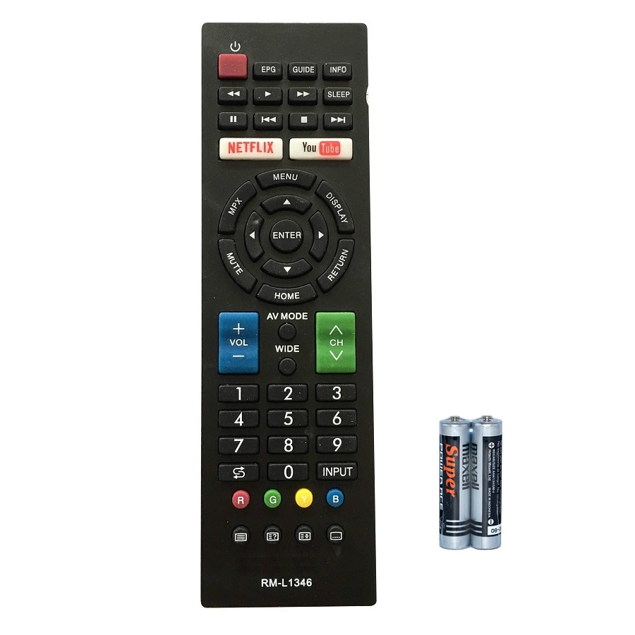 Remote Điều Khiển TV Dành Cho SHARP GB234WJSA Smart Tivi NETFLIX YOUTUBE Kèm Pin