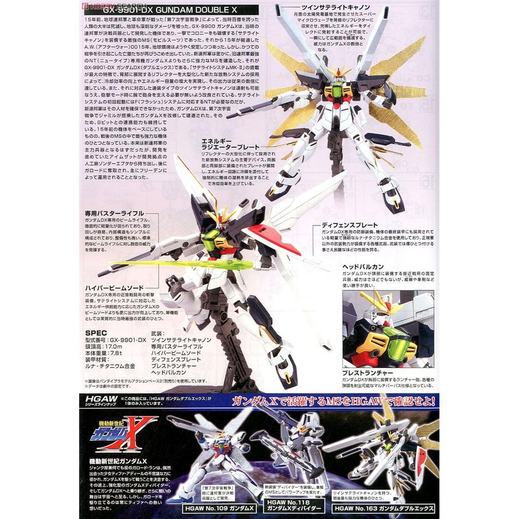 Mô hình HG AW GUNDAM DOUBLE X Bandai - Hàng chính hãng