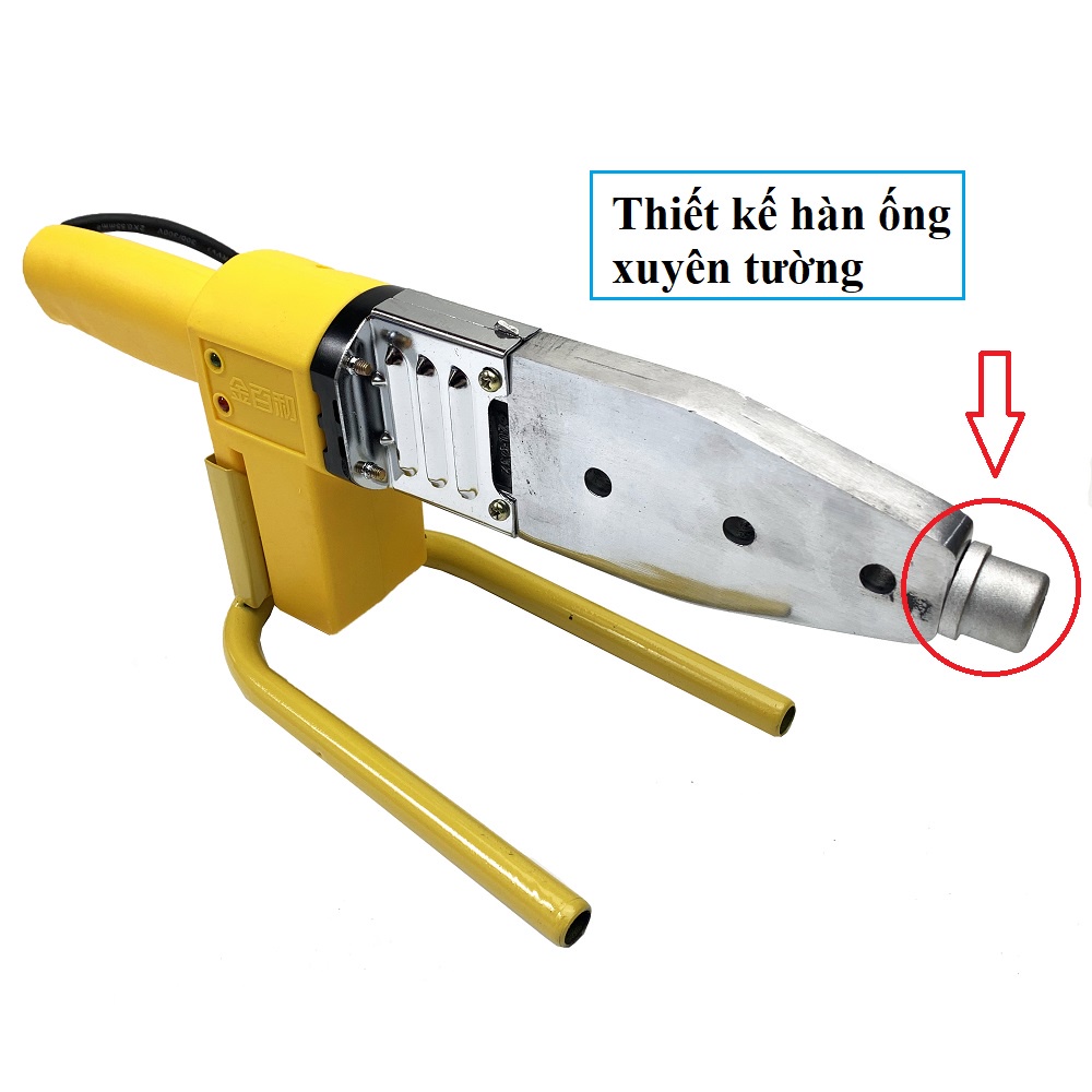 Máy hàn nhiệt ống nhựa 600W  800W, Tự động chỉnh nhiệt, đầu hàn 20-32mm và 20-63mm